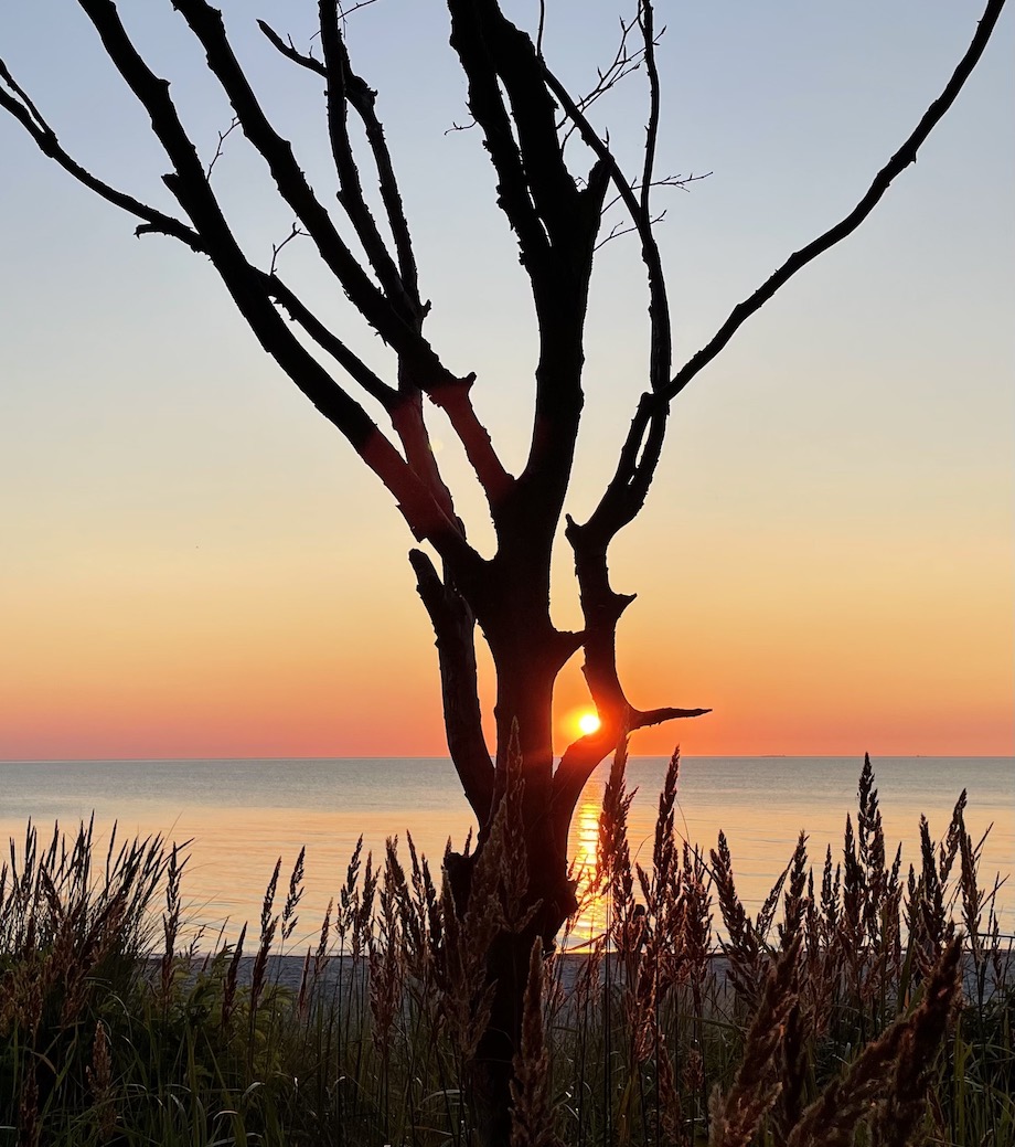 Sonnenuntergang am Weststrand